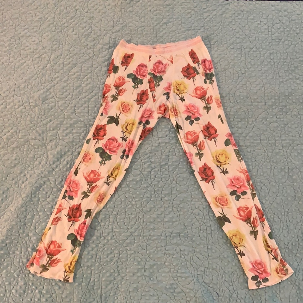 Wildfox PJ Pants Roses Sz L
